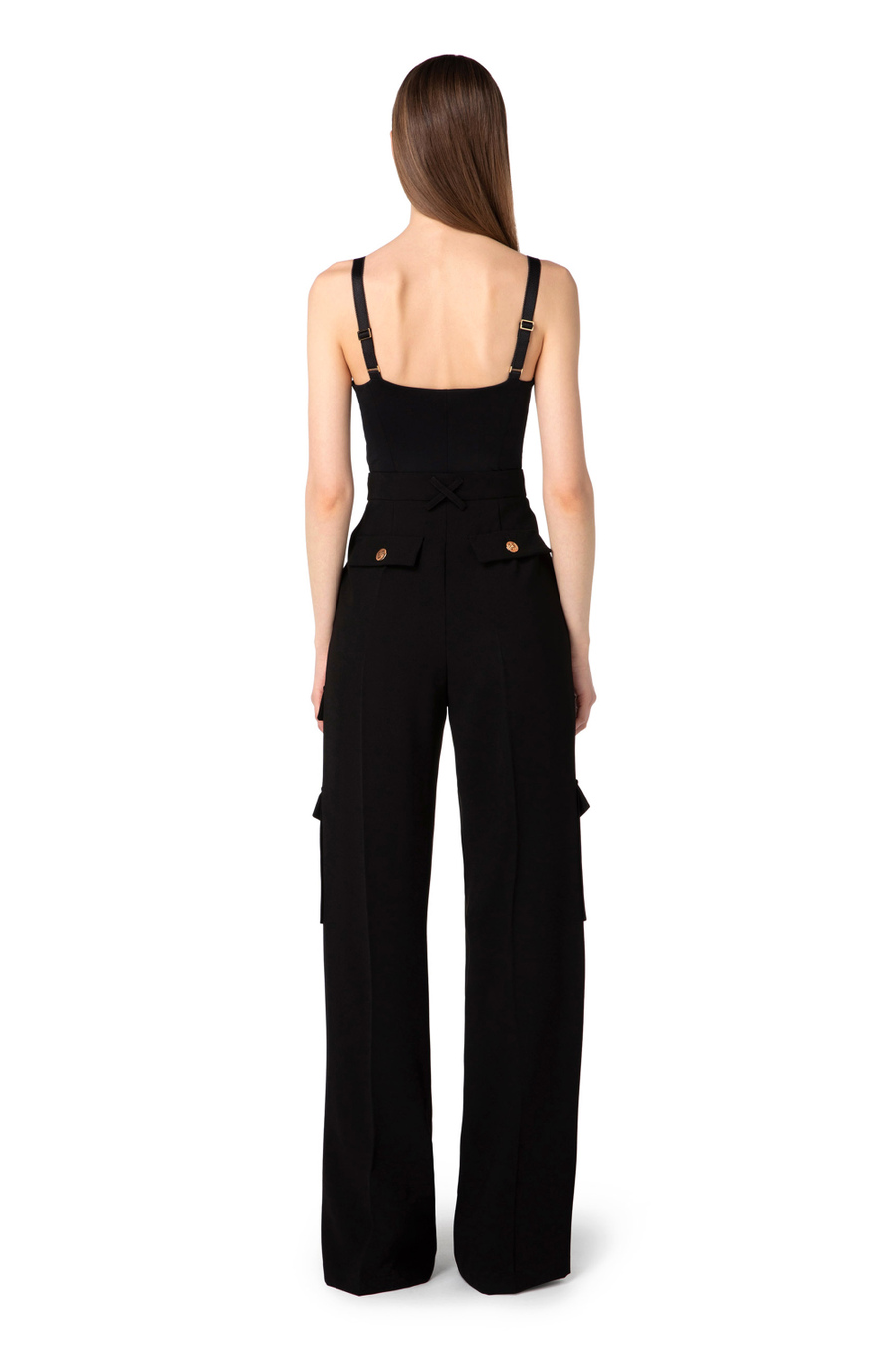 Body in microfibra con pizzo - Elisabetta Franchi® Outlet