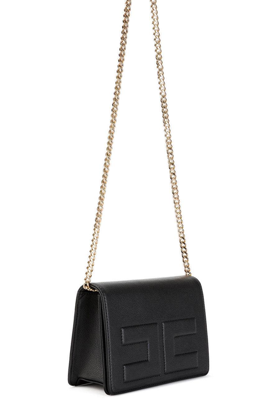 Bag with chain shoulder strap - Elisabetta Franchi® Outlet