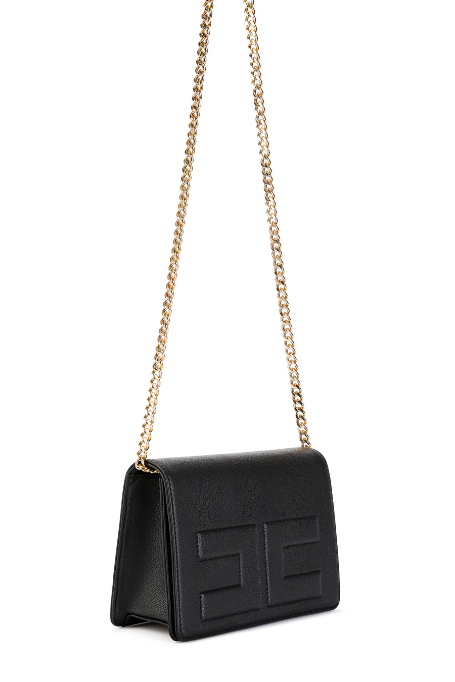 Bag with chain shoulder strap - Elisabetta Franchi® Outlet