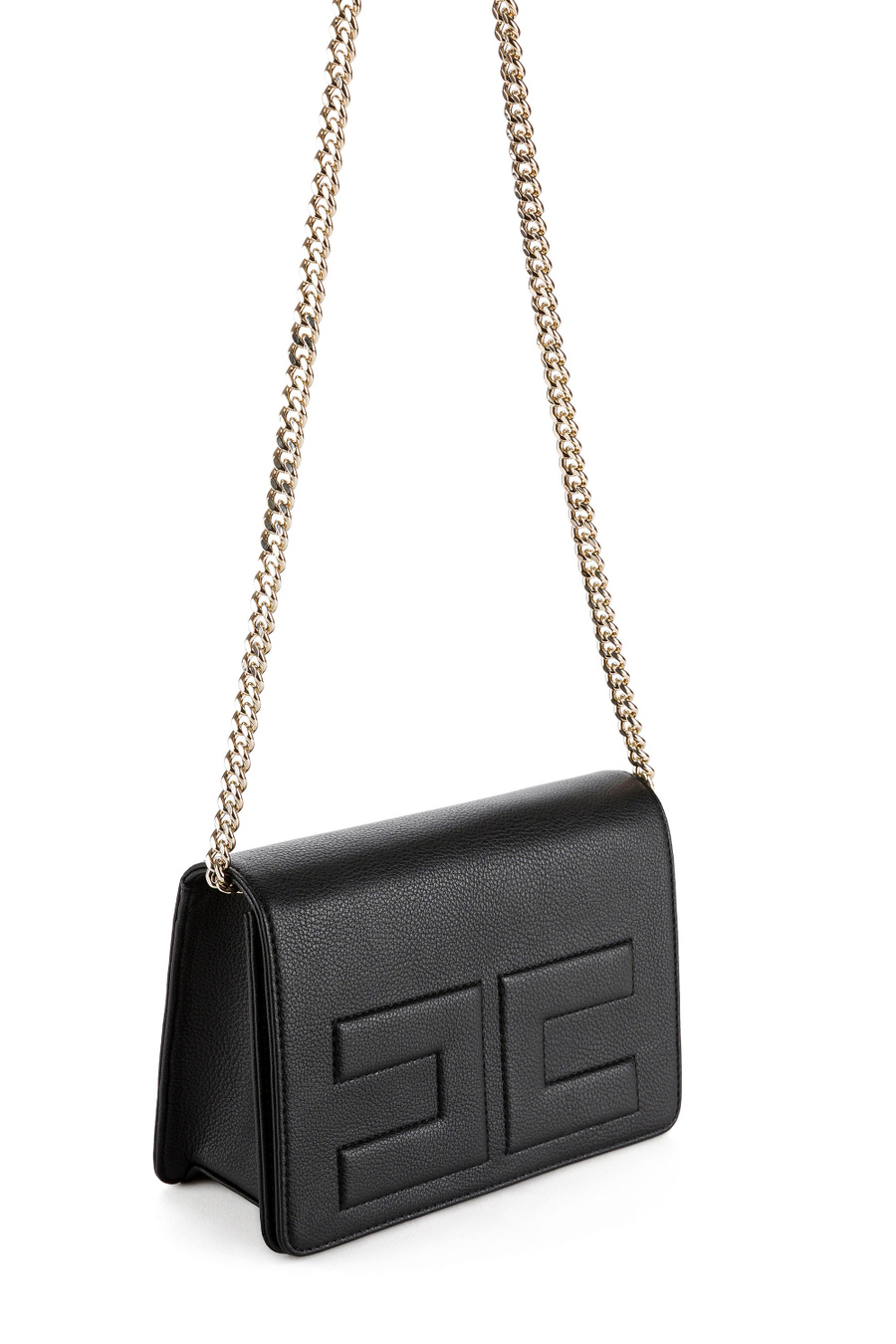 Bag with chain shoulder strap - Elisabetta Franchi® Outlet