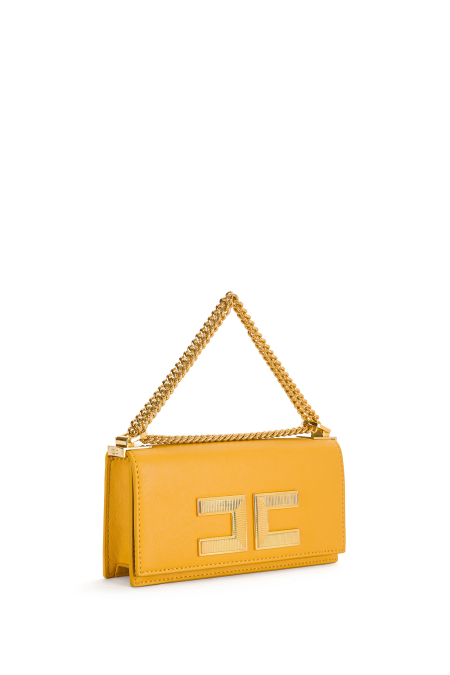 Small bag with chain handle - Elisabetta Franchi® Outlet