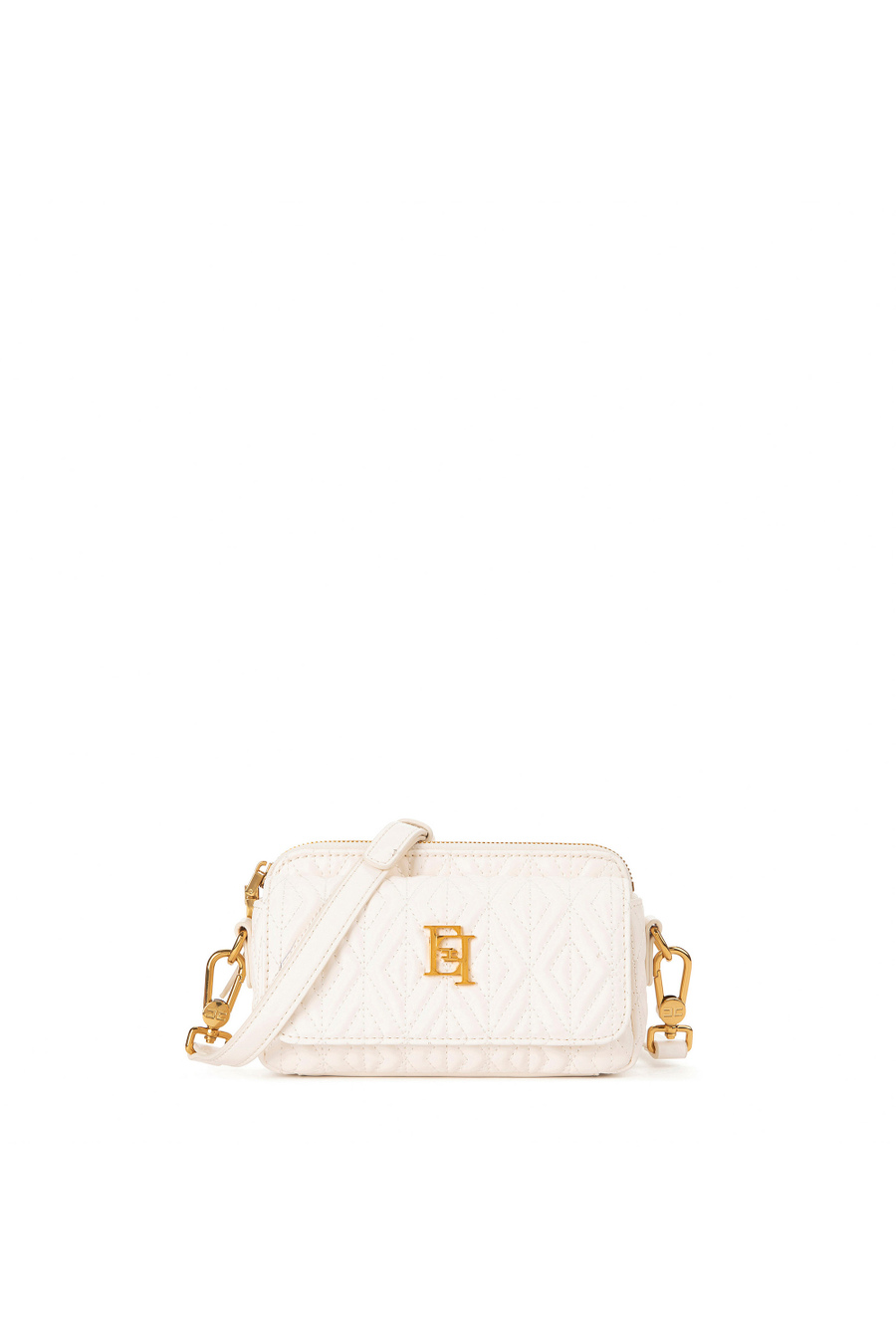 Borsa piccola a tracolla motivo rombi - Elisabetta Franchi® Outlet