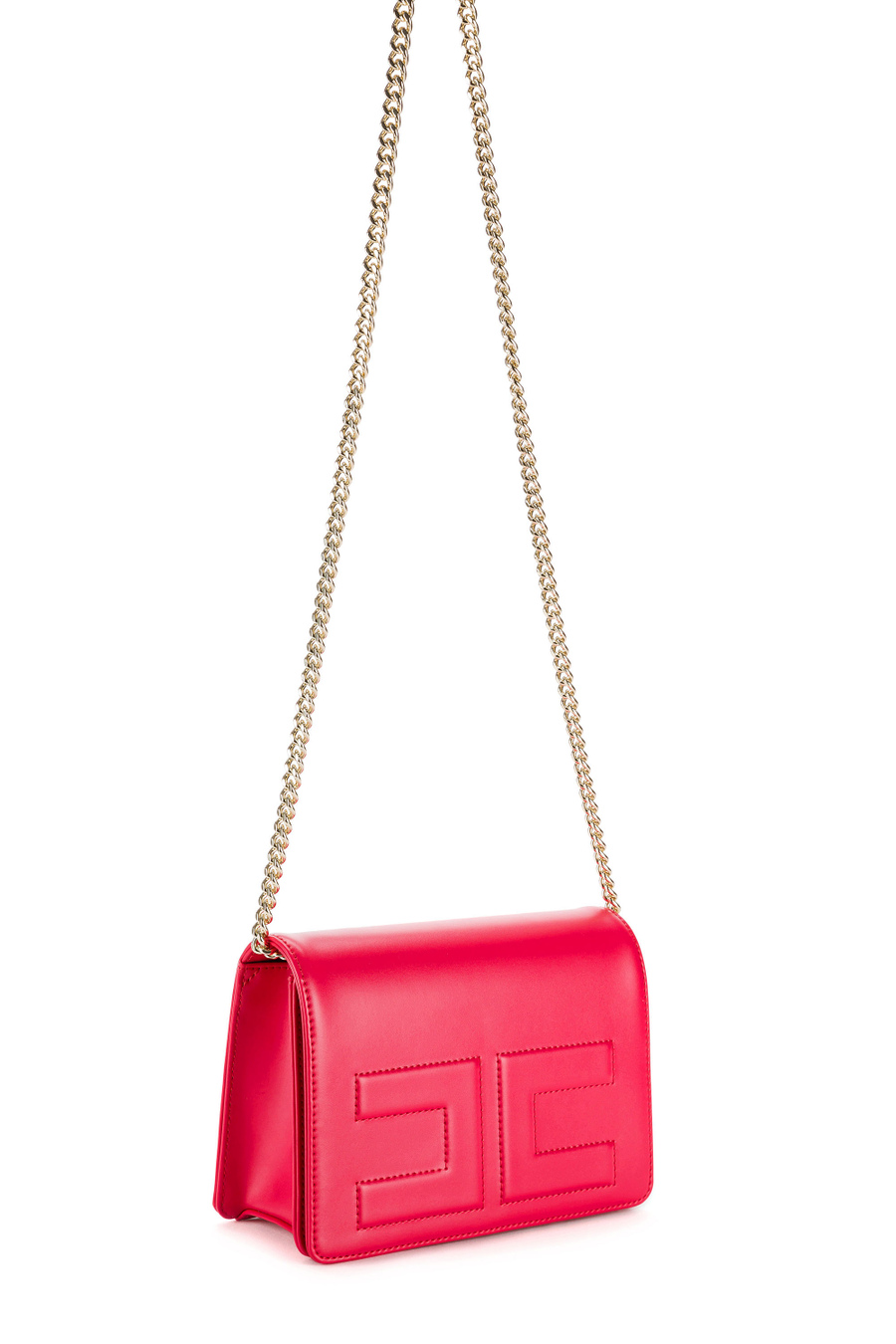 Shoulder bag with logo - Elisabetta Franchi® Outlet