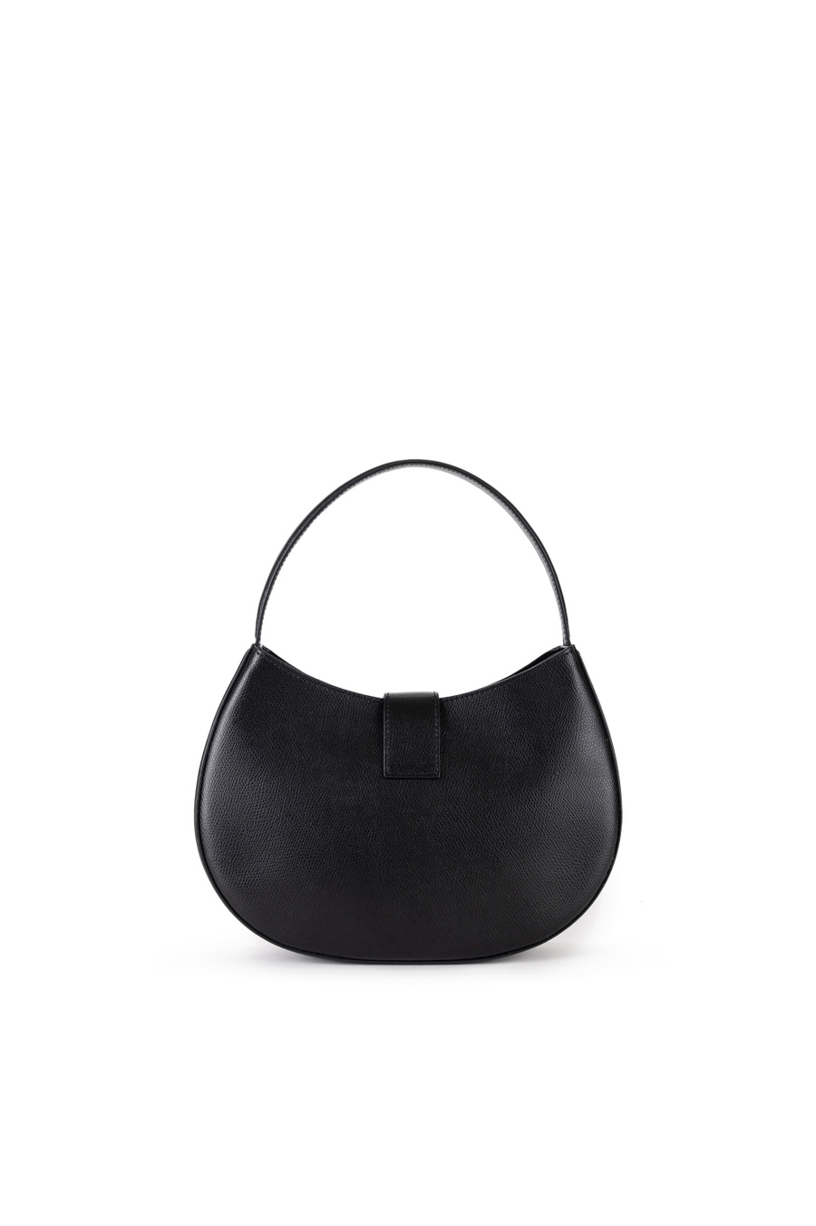 Large hobo bag with metal logo - Elisabetta Franchi® Outlet
