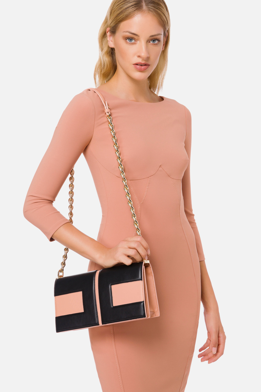 Micro bag with logo - Elisabetta Franchi® Outlet