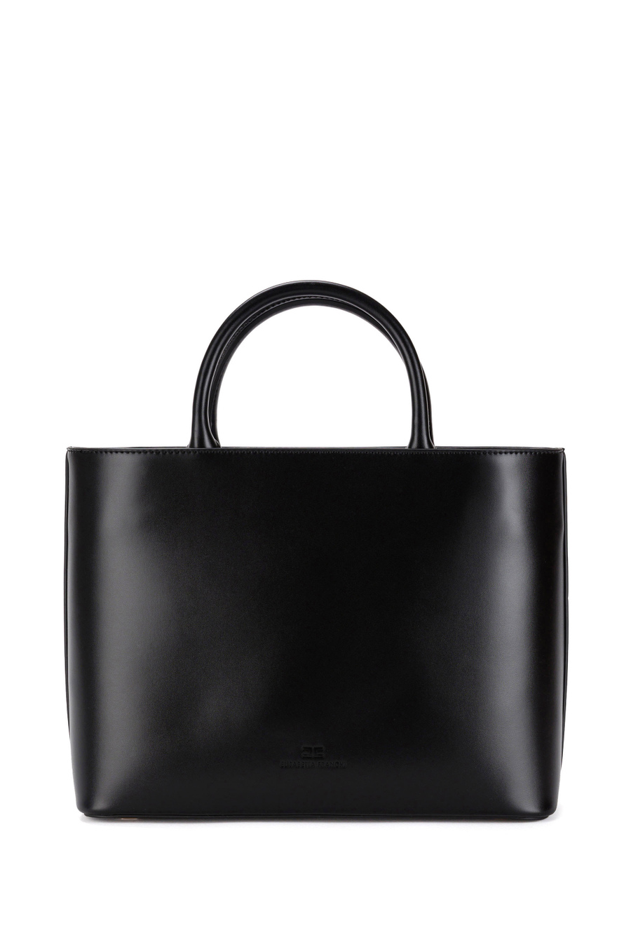 Shopper bag with studded logo - Elisabetta Franchi® Outlet
