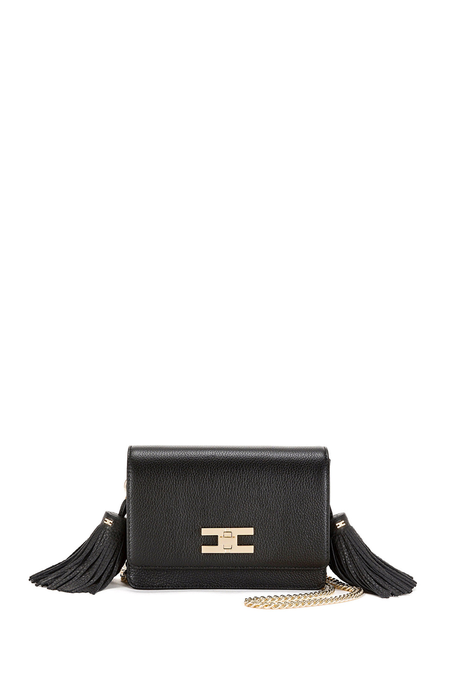 Borsa Tracolla Con Nappe - Elisabetta Franchi® Outlet