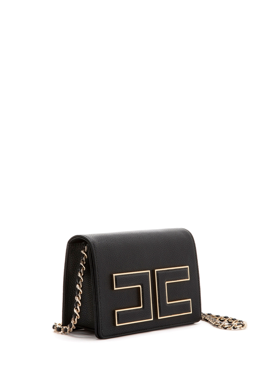 Shoulder Bag With Logo - Elisabetta Franchi® Outlet