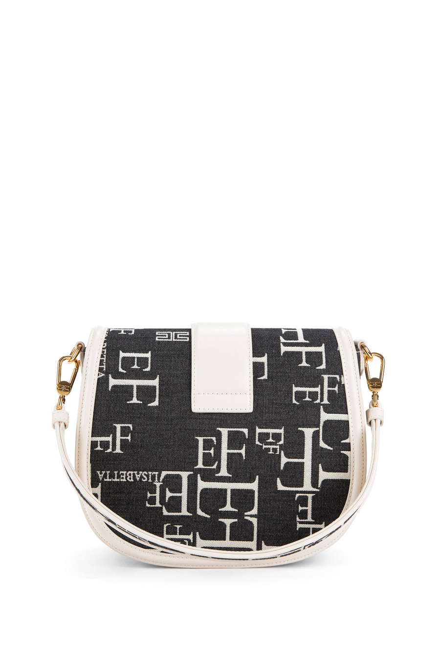 Borsa Media A Spalla Lettering - Elisabetta Franchi® Outlet