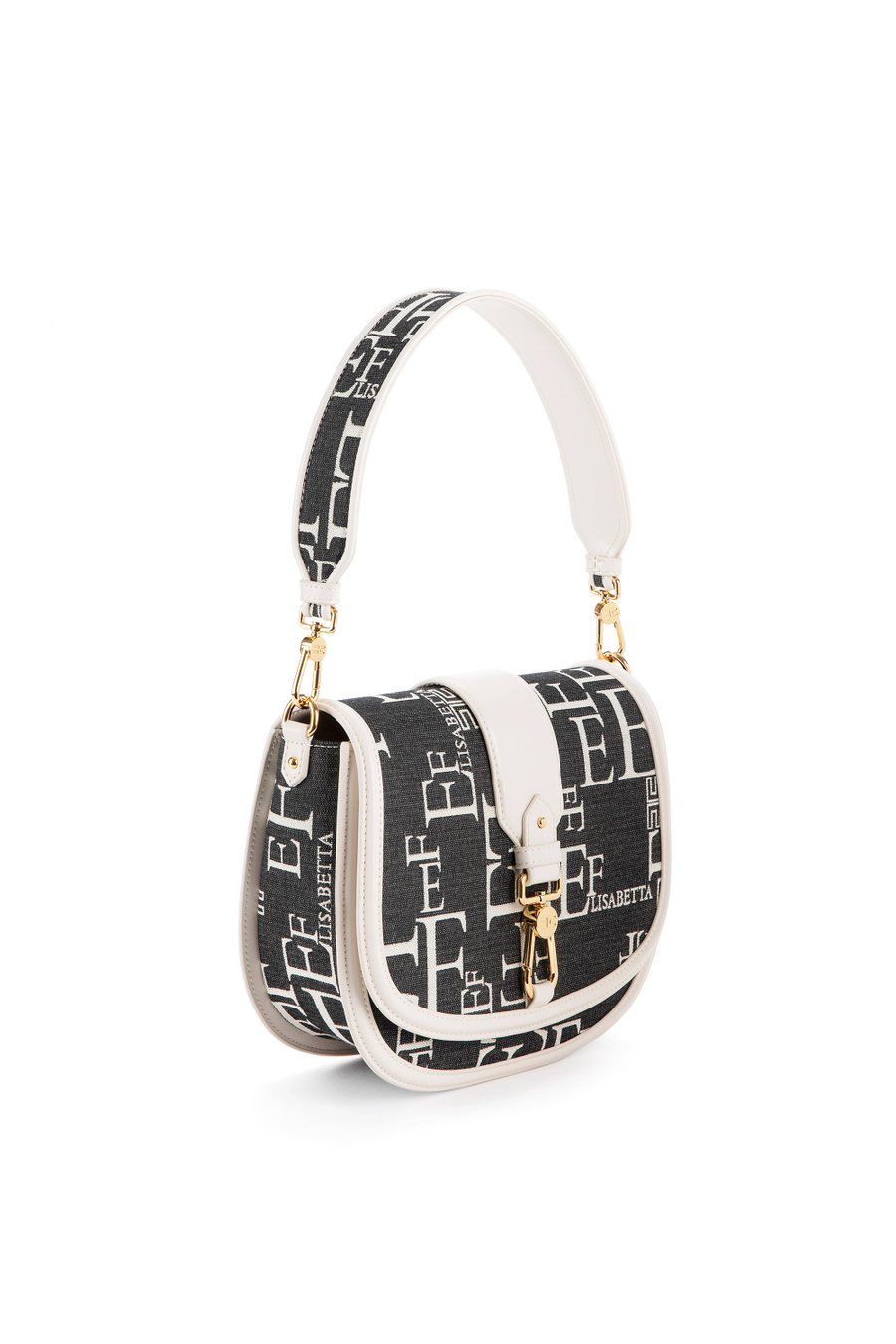 Borsa Media A Spalla Lettering - Elisabetta Franchi® Outlet
