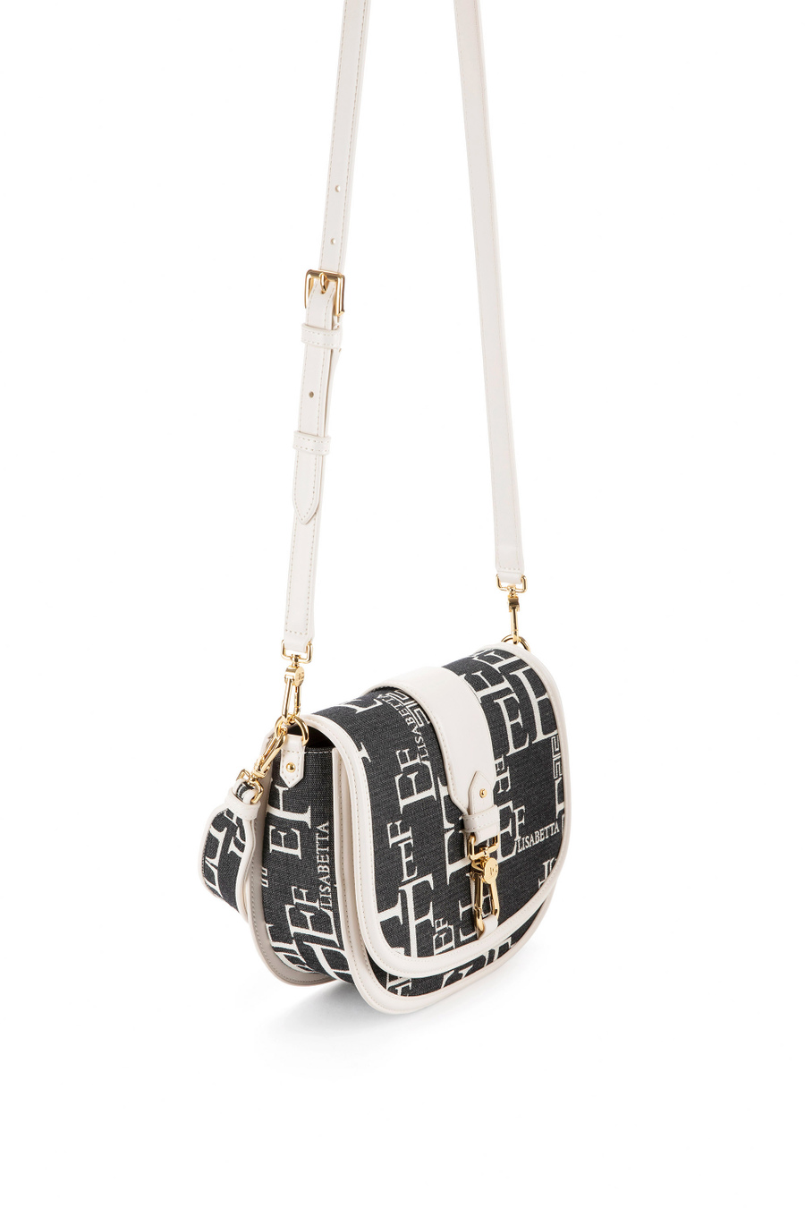 Borsa Media A Spalla Lettering - Elisabetta Franchi® Outlet