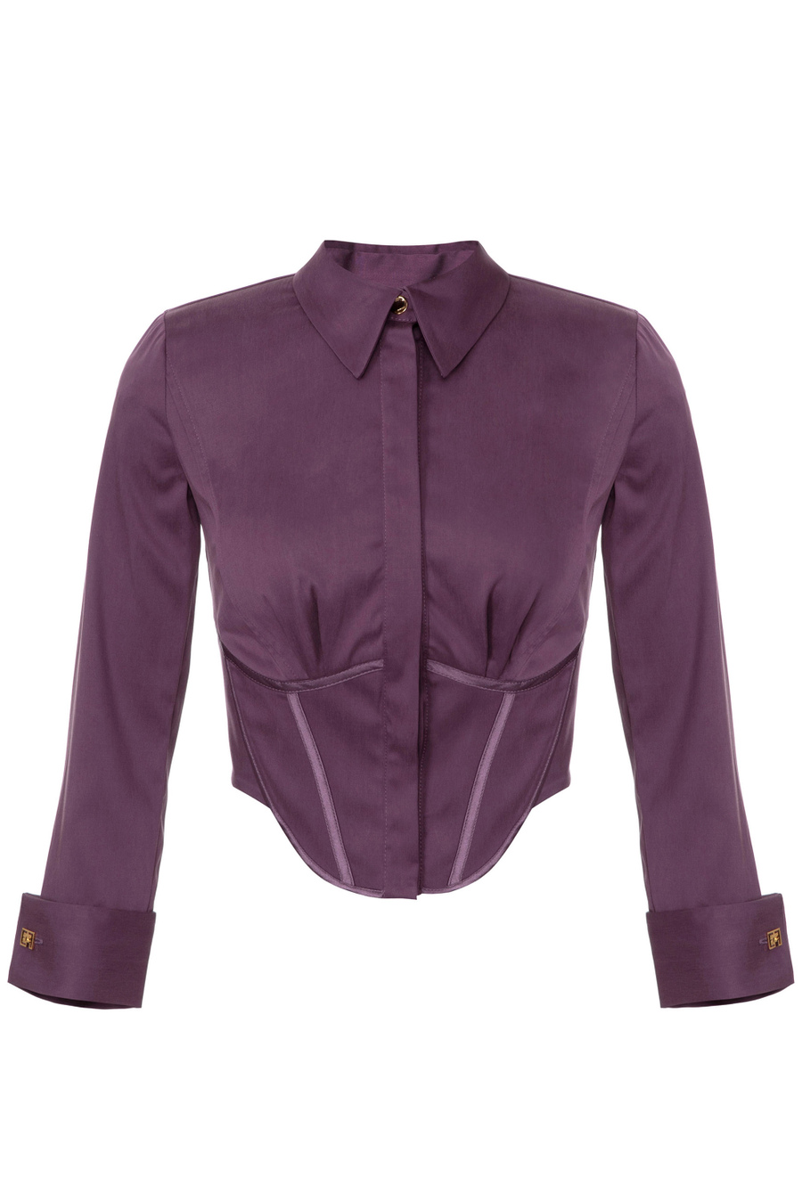 Camicia bustier in raso - Elisabetta Franchi® Outlet