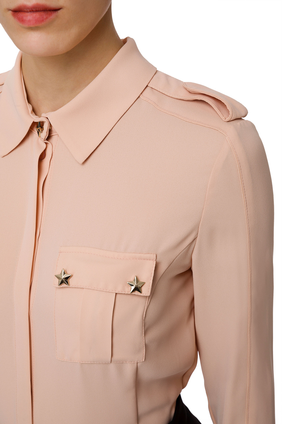 Blouse with pockets - Elisabetta Franchi® Outlet