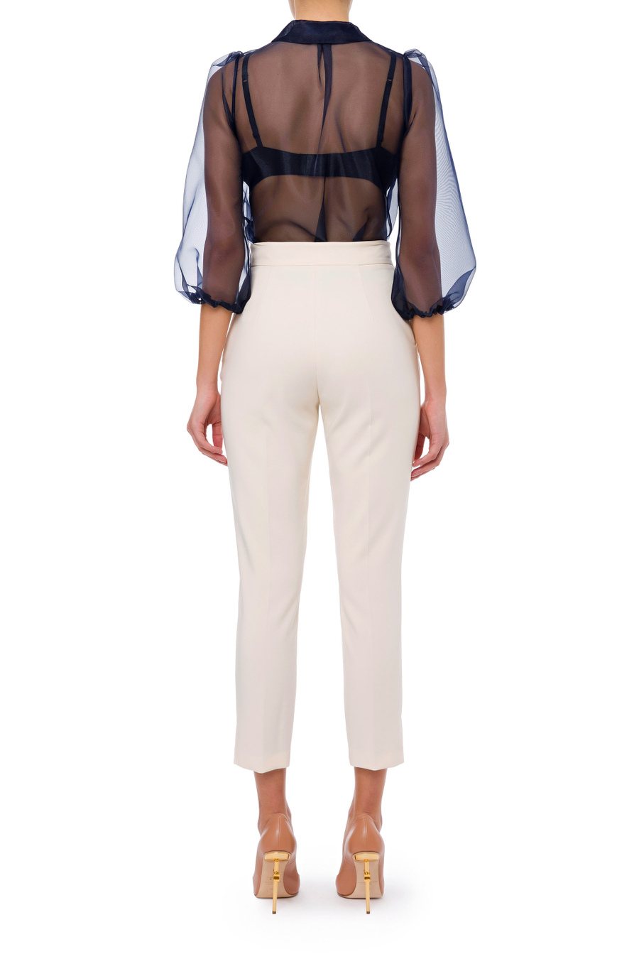 Camicia con manica a sbuffo - Elisabetta Franchi® Outlet