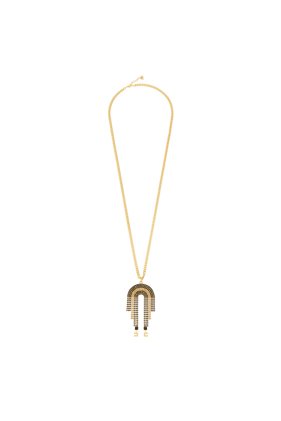Long chain necklace with micro charms - Elisabetta Franchi® Outlet