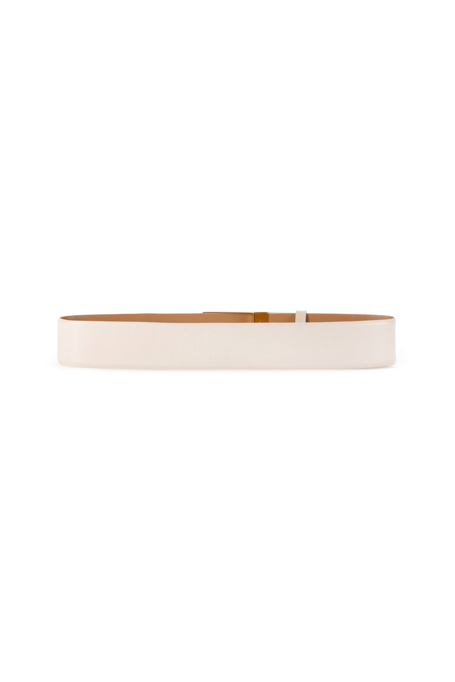 Faux leather wide belt with box buckle - Elisabetta Franchi® Outlet