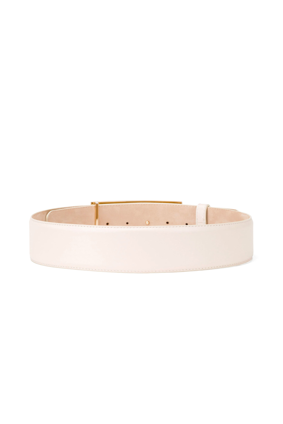 Narrow belt with gold logo - Elisabetta Franchi® Outlet