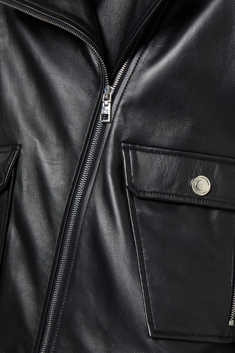 Leather biker jacket - Elisabetta Franchi® Outlet