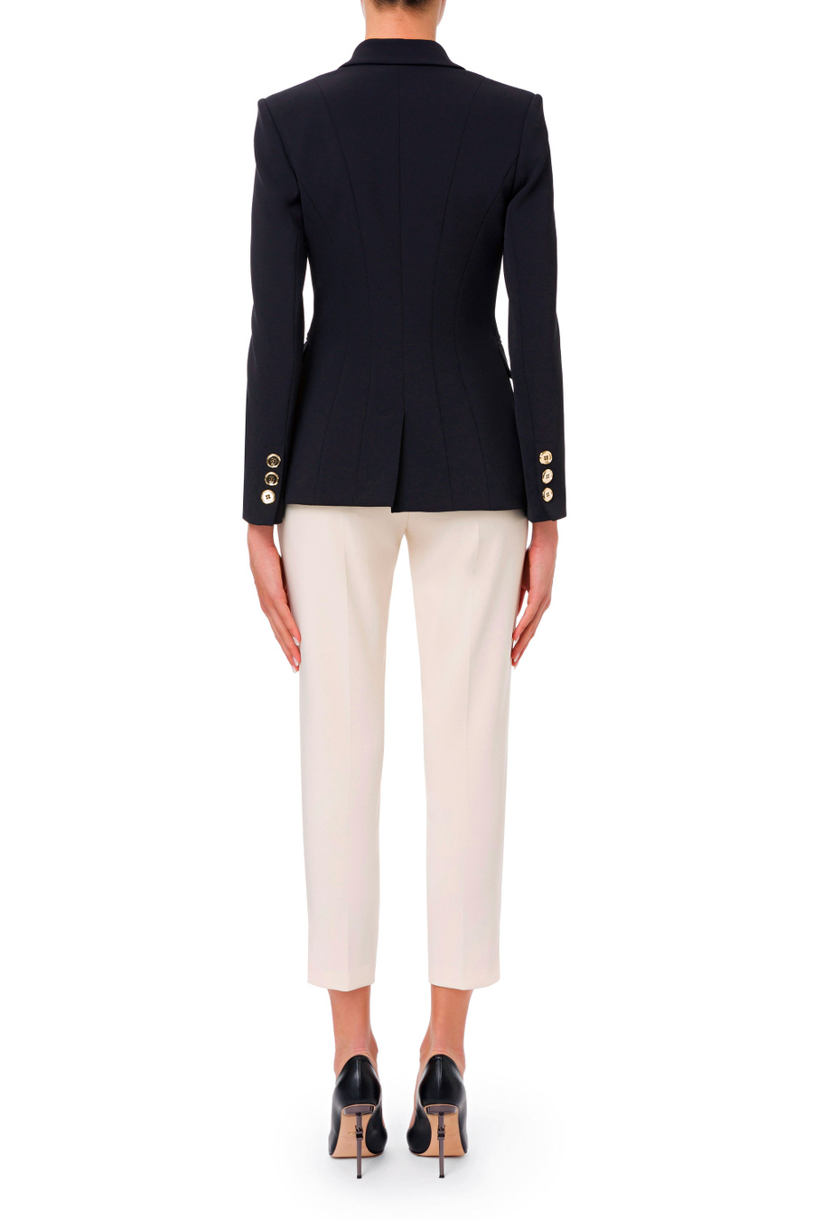 Short jacket with buttons - Elisabetta Franchi® Outlet