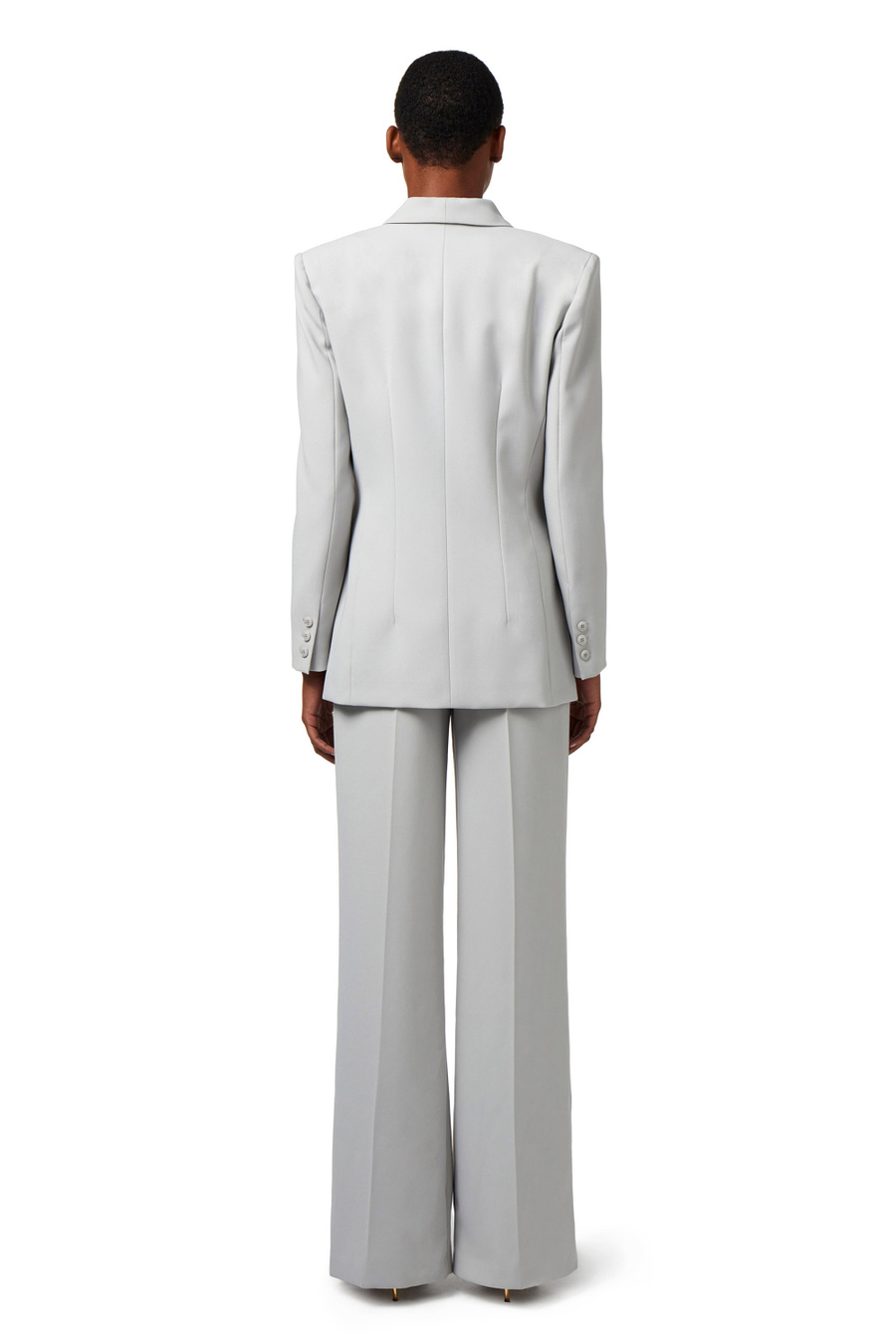 Crêpe jacket with shawl lapel - Elisabetta Franchi® Outlet