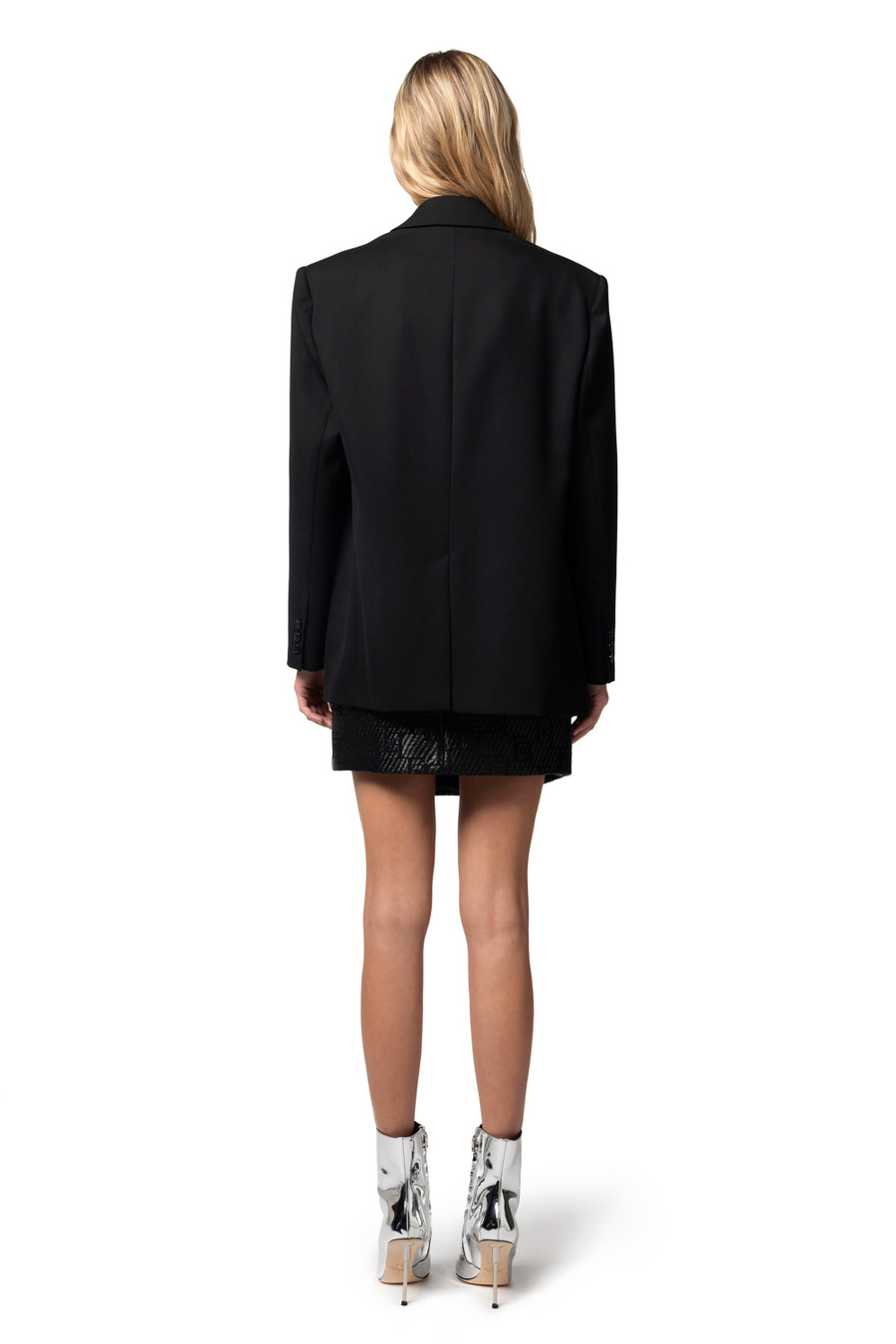 Giacca in fresco lana con patte - Elisabetta Franchi® Outlet