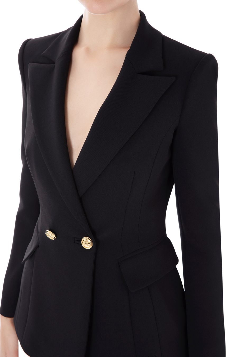 Jacket with light gold horse bit by Elisabetta Franchi - Elisabetta Franchi® Outlet
