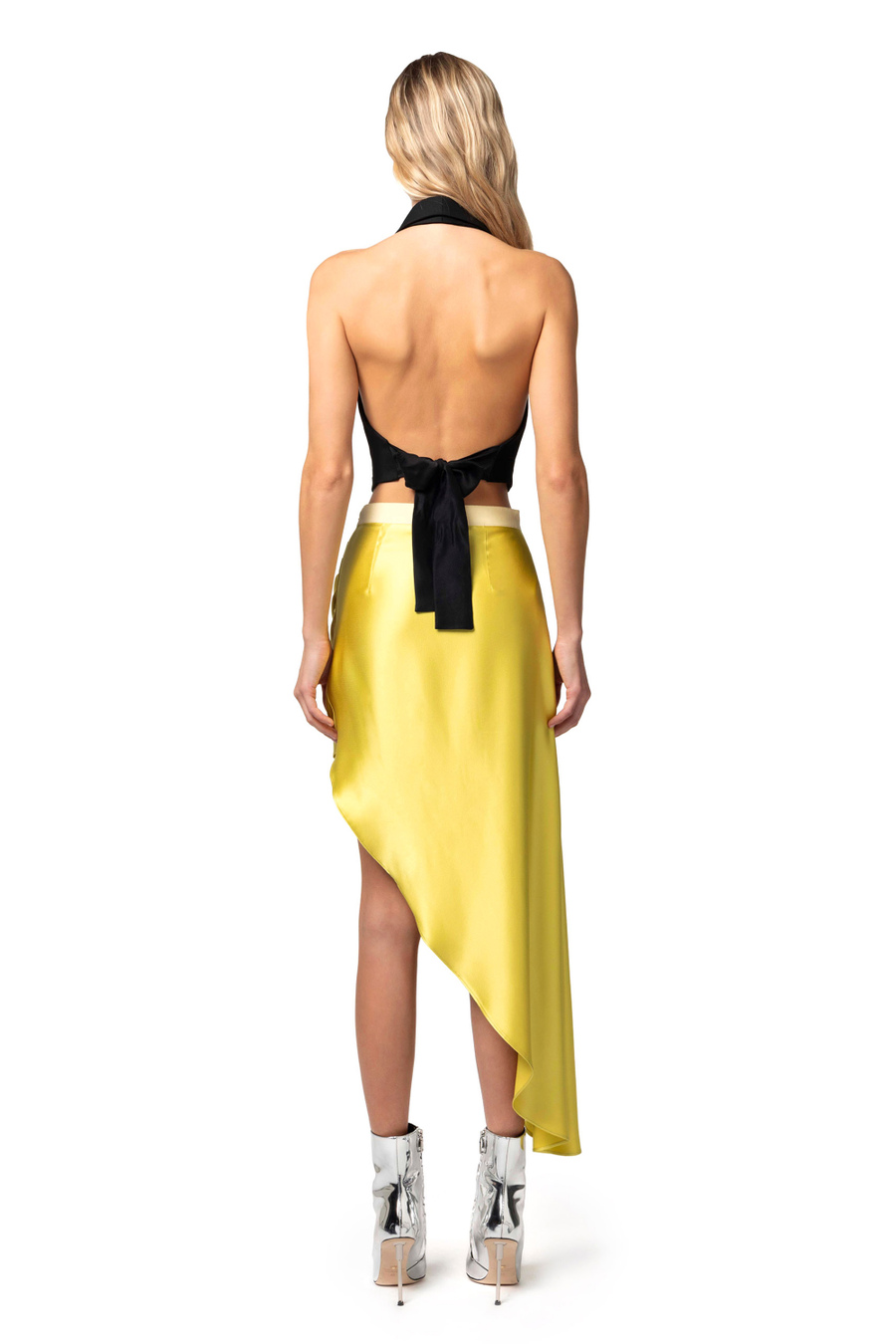 Cool wool waistcoat with sash belt - Elisabetta Franchi® Outlet