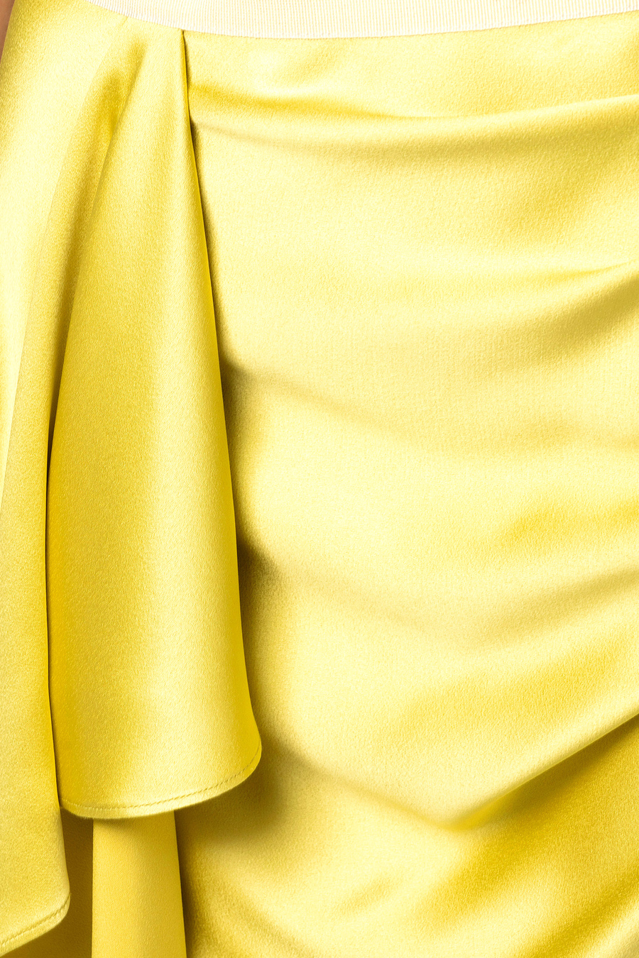 Miniskirt in crêpe fabric with draping - Elisabetta Franchi® Outlet