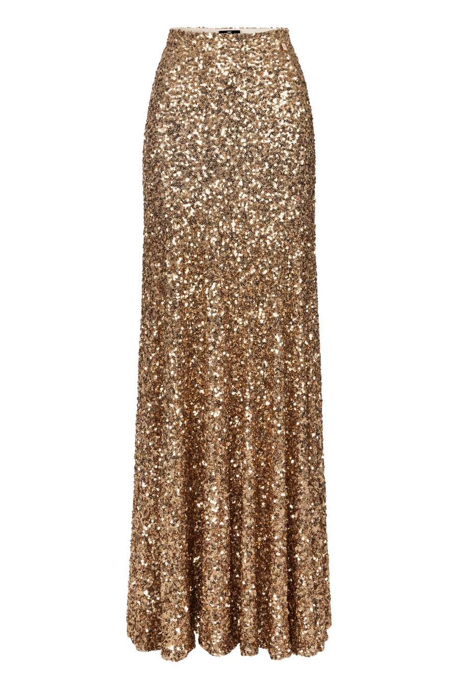 Long skirt in tulle fabric with sequins - Elisabetta Franchi® Outlet