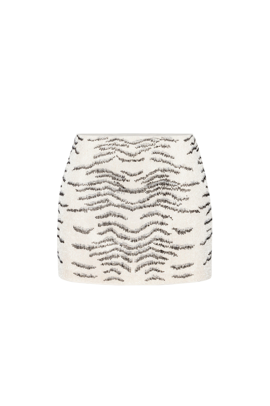 Minigonna in crêpe con ricamo animalier - Elisabetta Franchi® Outlet