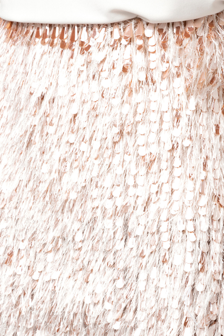 Mini-jupe en organdi effrangé - Elisabetta Franchi® Outlet