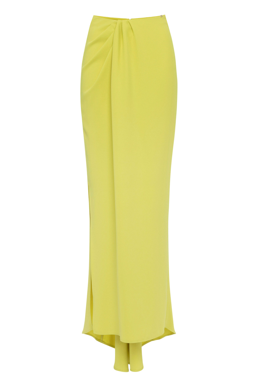 Crêpe long skirt with drape - Elisabetta Franchi® Outlet