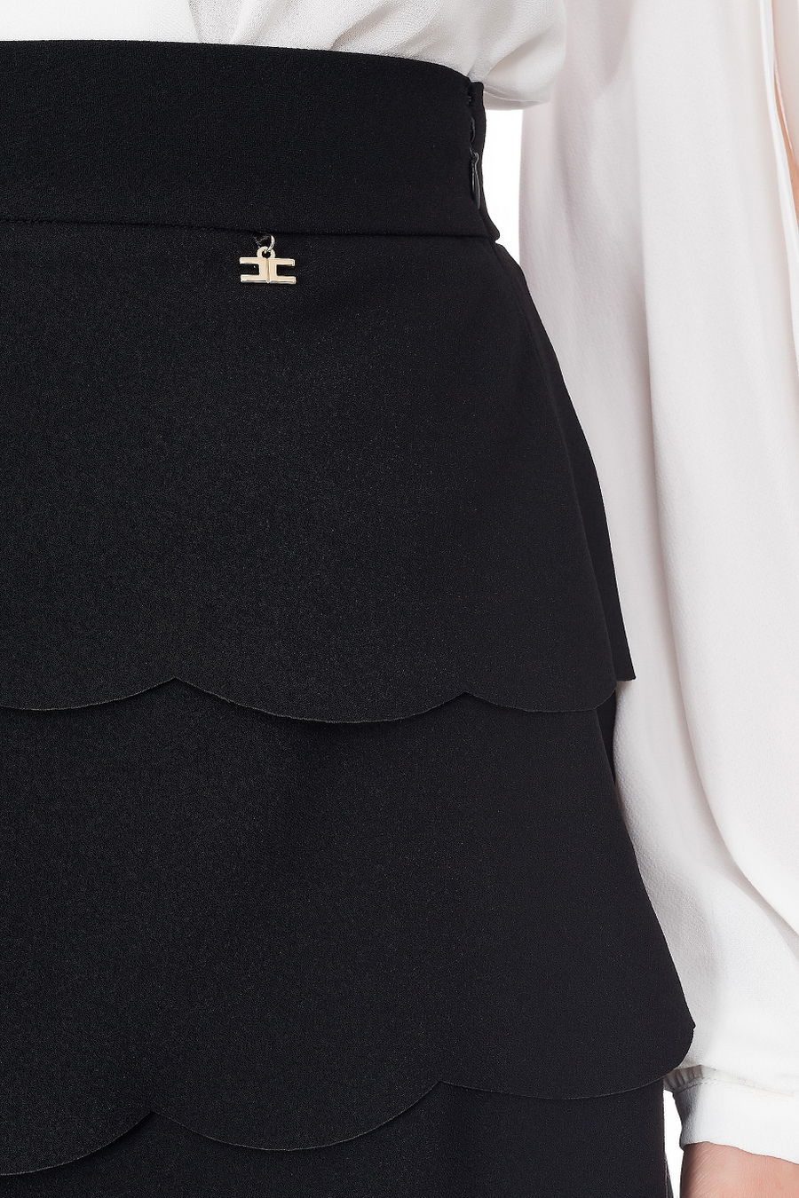 Mini-jupe avec volants - Elisabetta Franchi® Outlet
