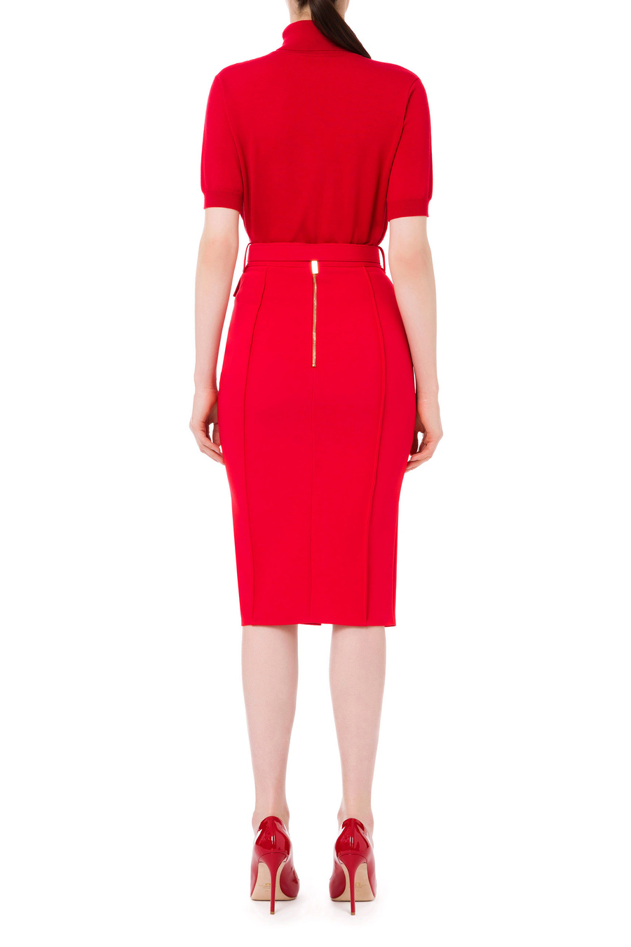 Pencil skirt with studs - Elisabetta Franchi® Outlet