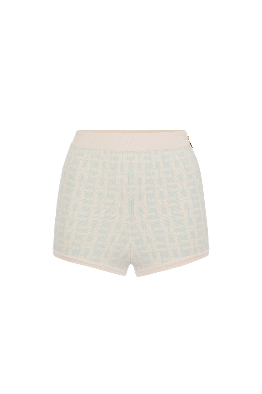 All-over jacquard logo shorts - Elisabetta Franchi® Outlet