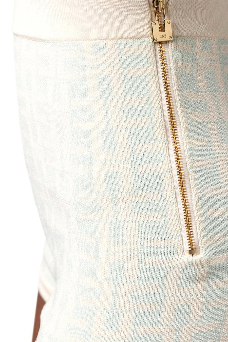 All-over jacquard logo shorts - Elisabetta Franchi® Outlet