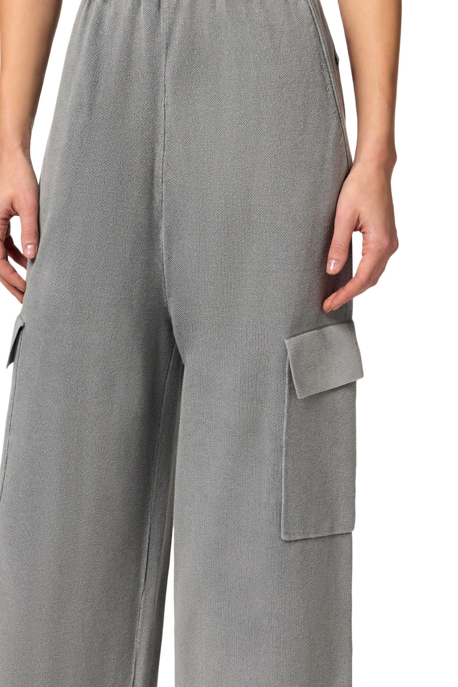 Tuta in cotone stone wash - Elisabetta Franchi® Outlet