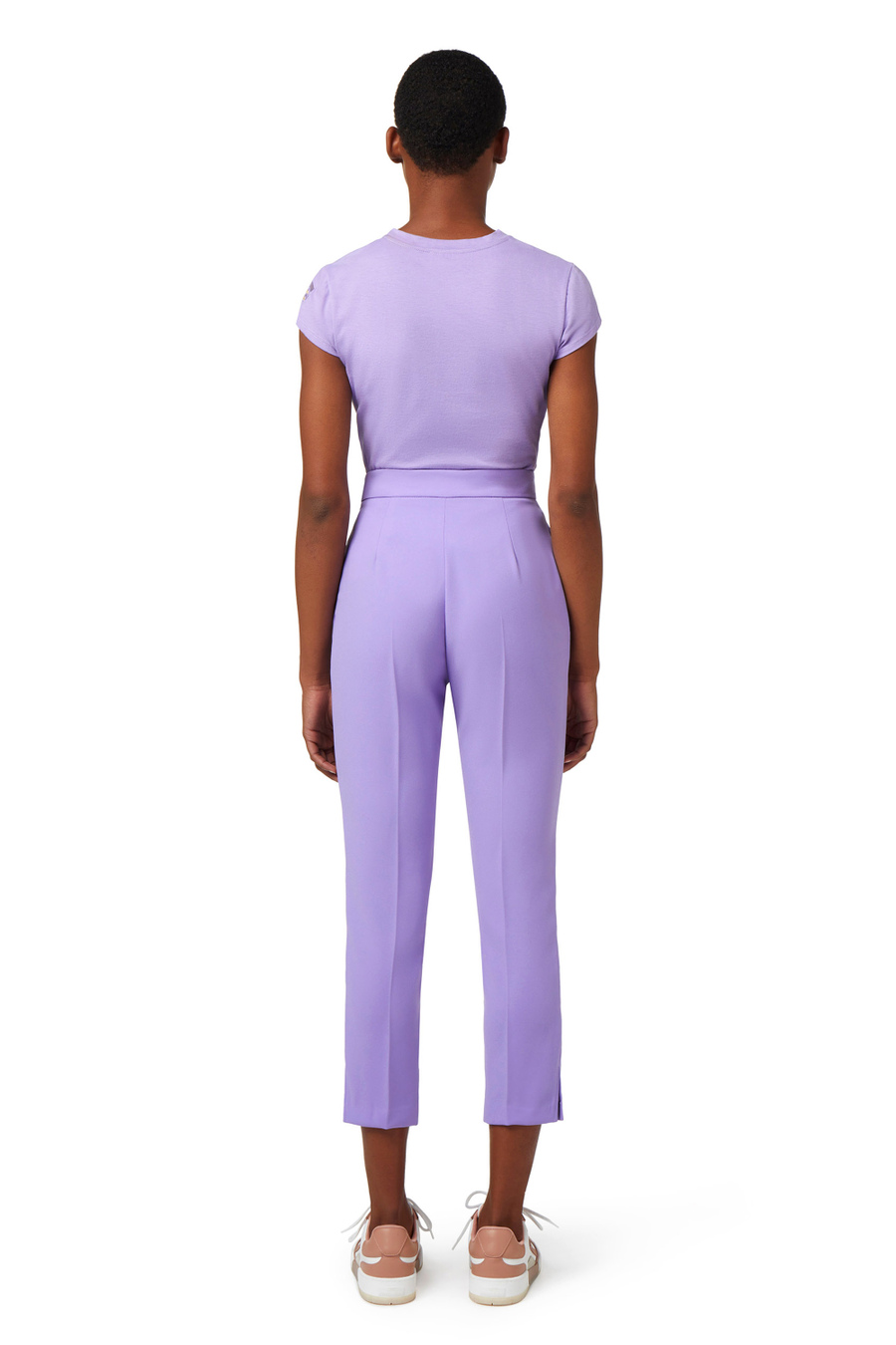 T-shirt in jersey con ricamo - Elisabetta Franchi® Outlet