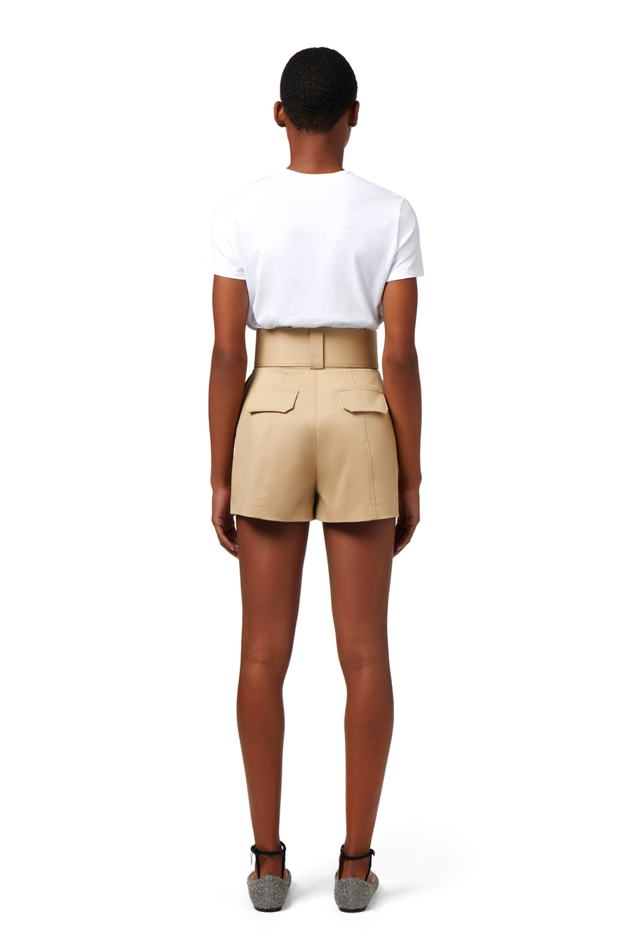 Jersey t-shirt with charm accessory - Elisabetta Franchi® Outlet