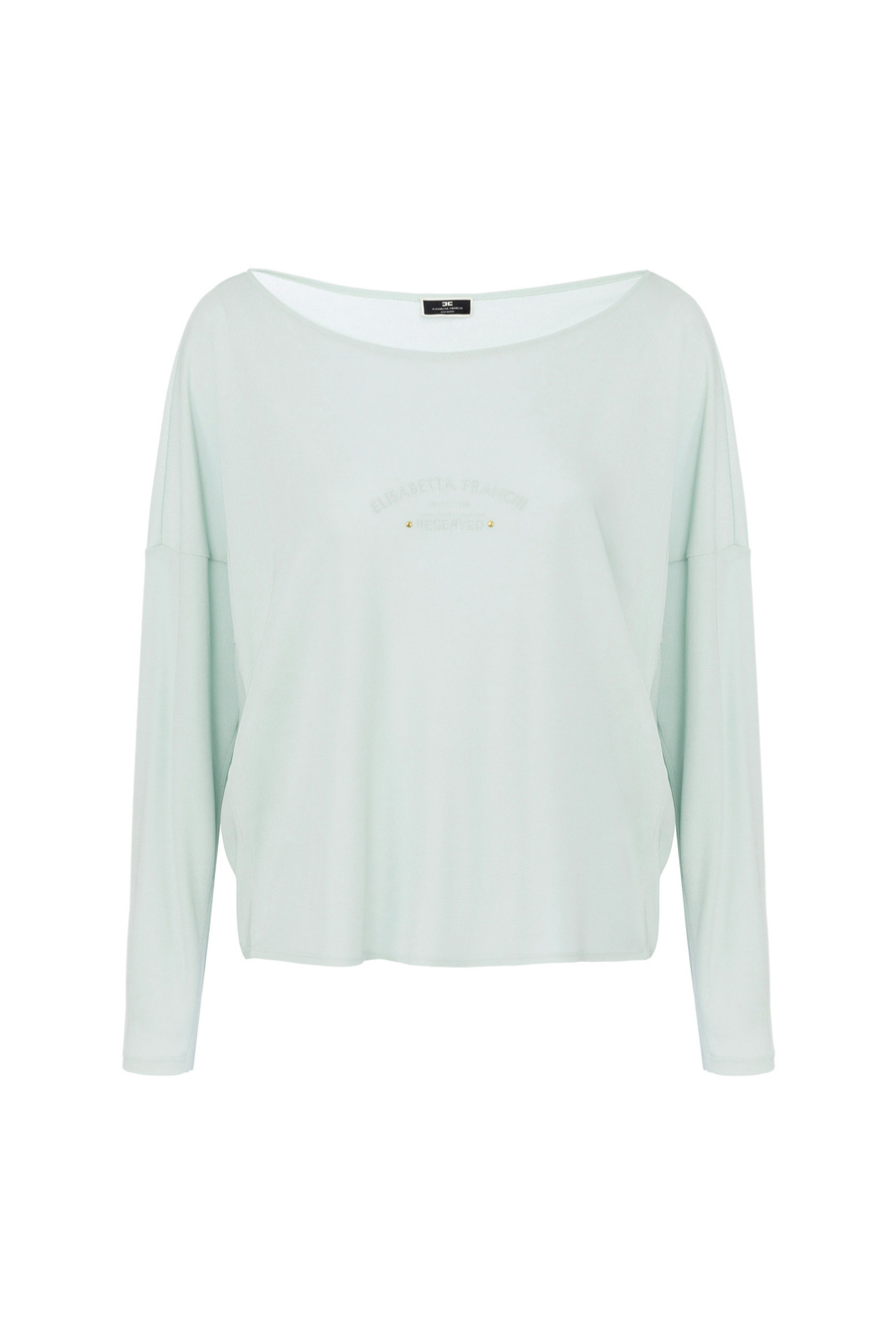 Maglia in jersey con maniche a kimono - Elisabetta Franchi® Outlet