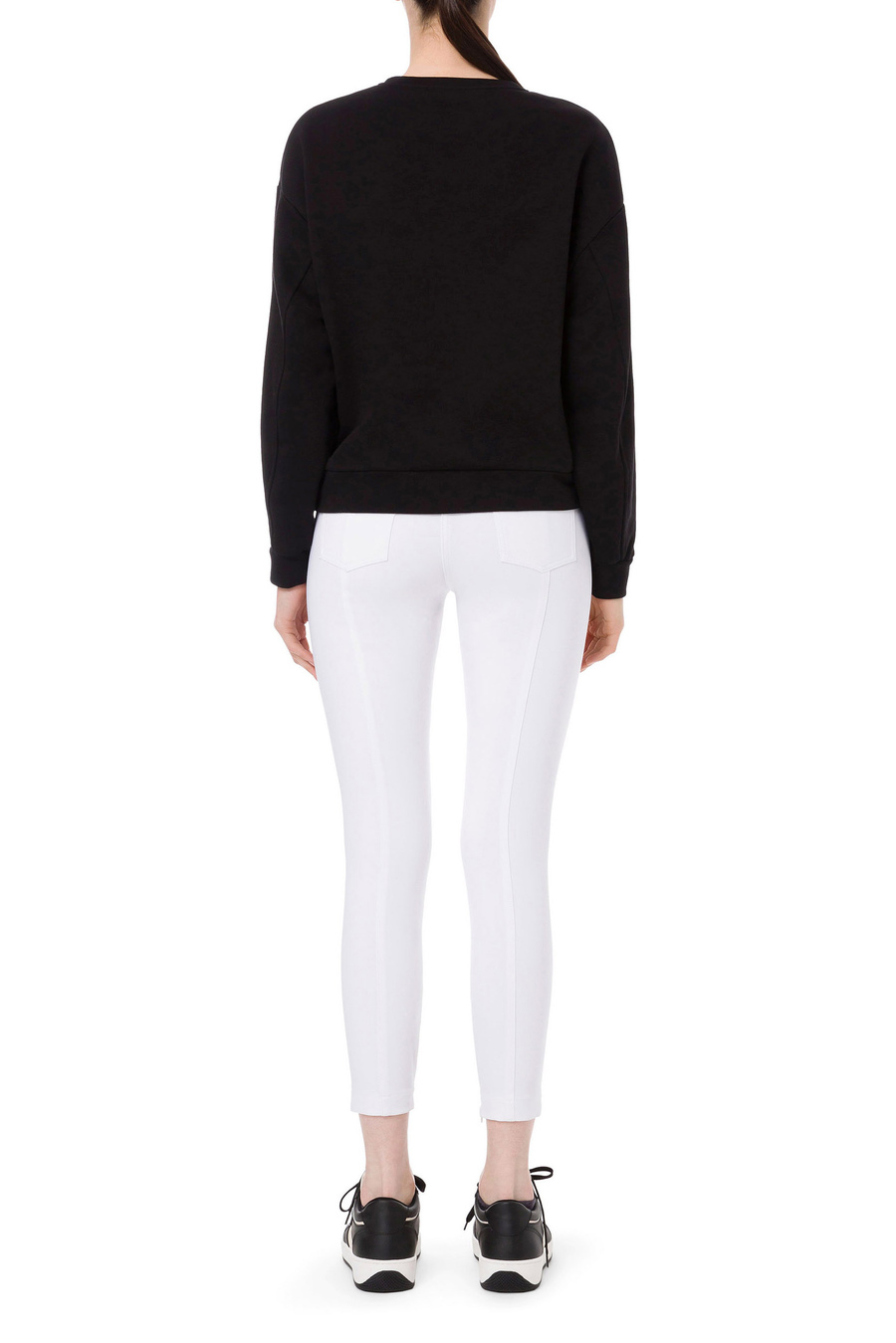 Felpa Oversize con logo EF - Elisabetta Franchi® Outlet