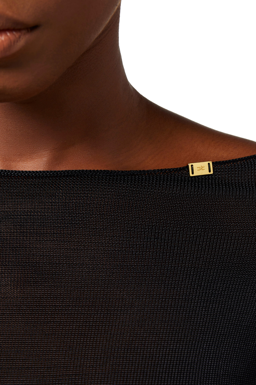 Top in viscosa lucida - Elisabetta Franchi® Outlet