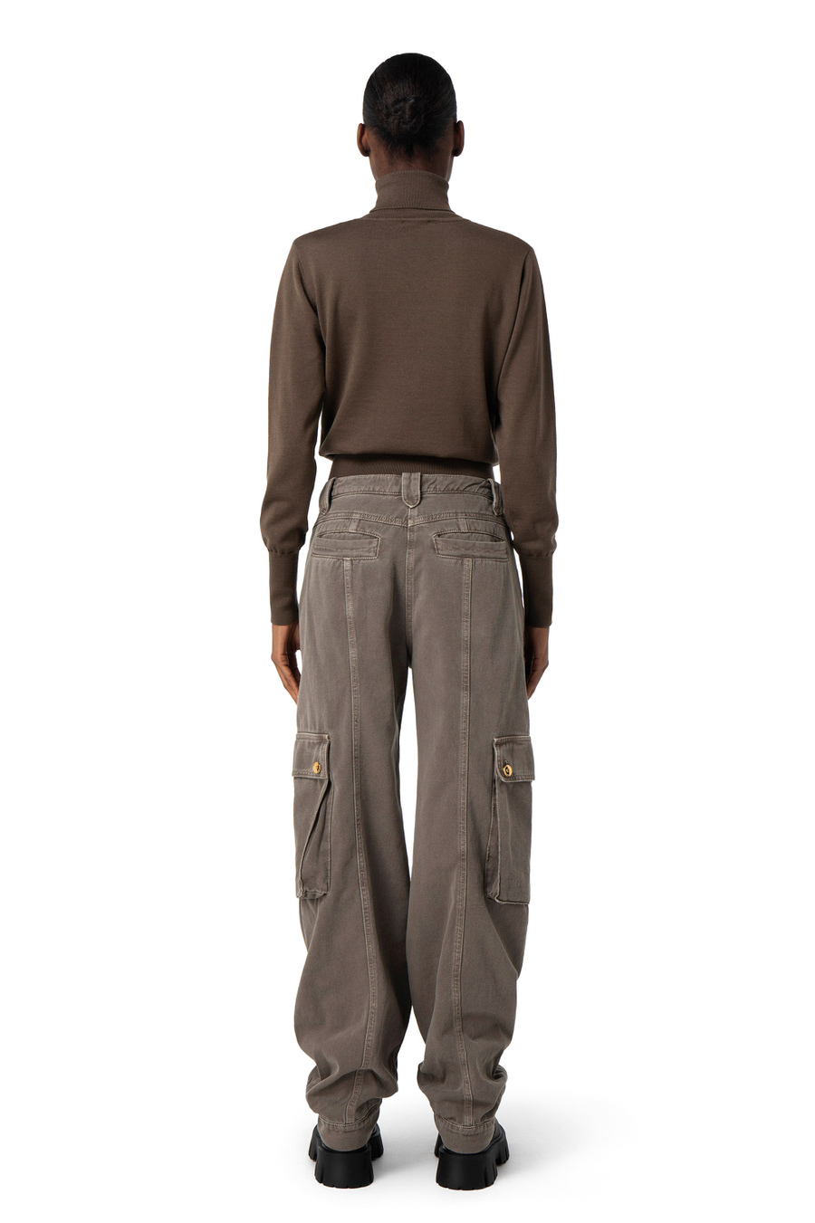 Wool roll neck top with cut-out - Elisabetta Franchi® Outlet