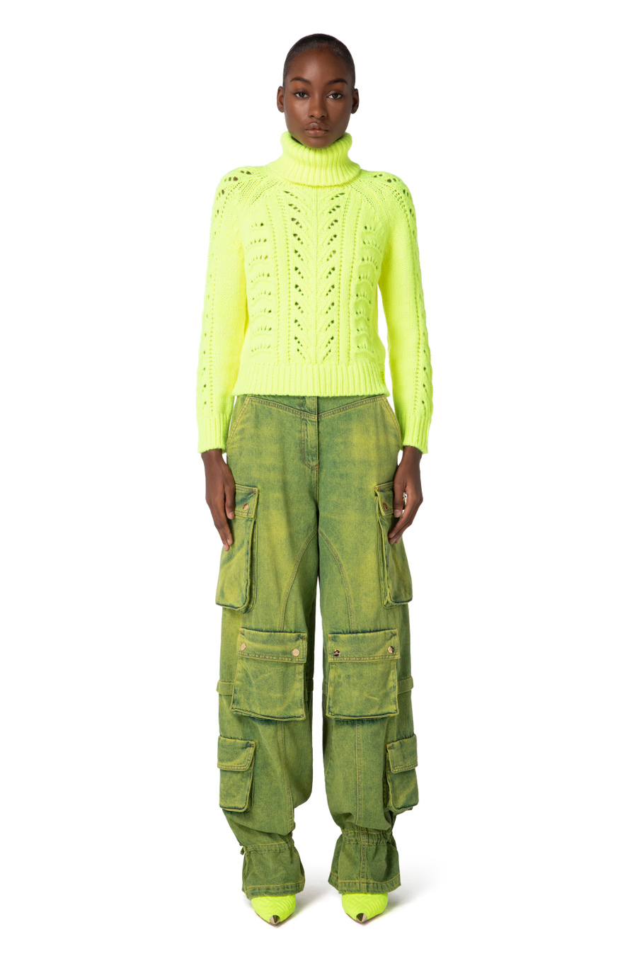 Pull col roulé en mélange d’alpaga - Elisabetta Franchi® Outlet