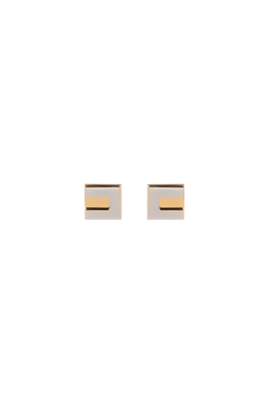 Cubic logo earrings - Elisabetta Franchi® Outlet