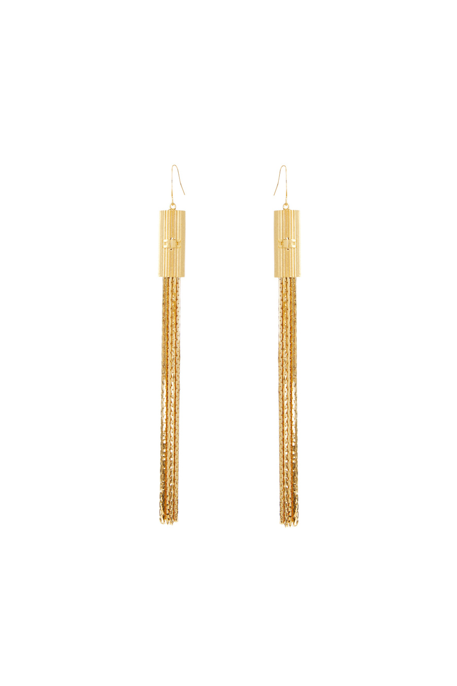 Orecchini pendente con logo - Elisabetta Franchi® Outlet