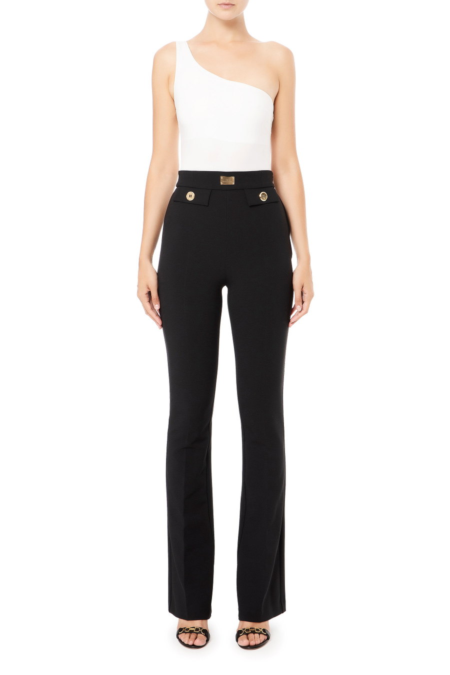 Pantalón acampanado - Elisabetta Franchi® Outlet