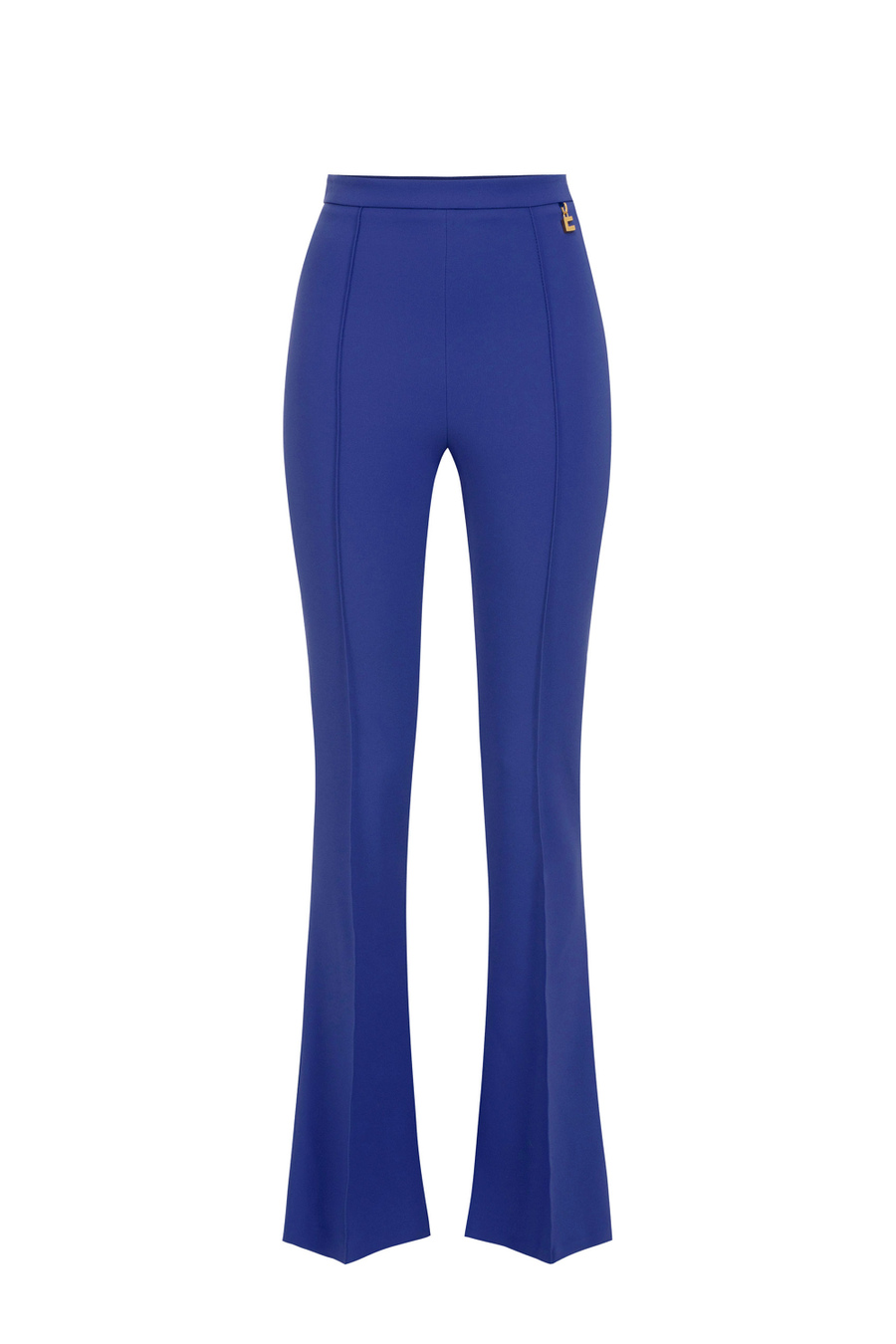 Pantalone palazzo in crêpe stretch con charms - Elisabetta Franchi® Outlet