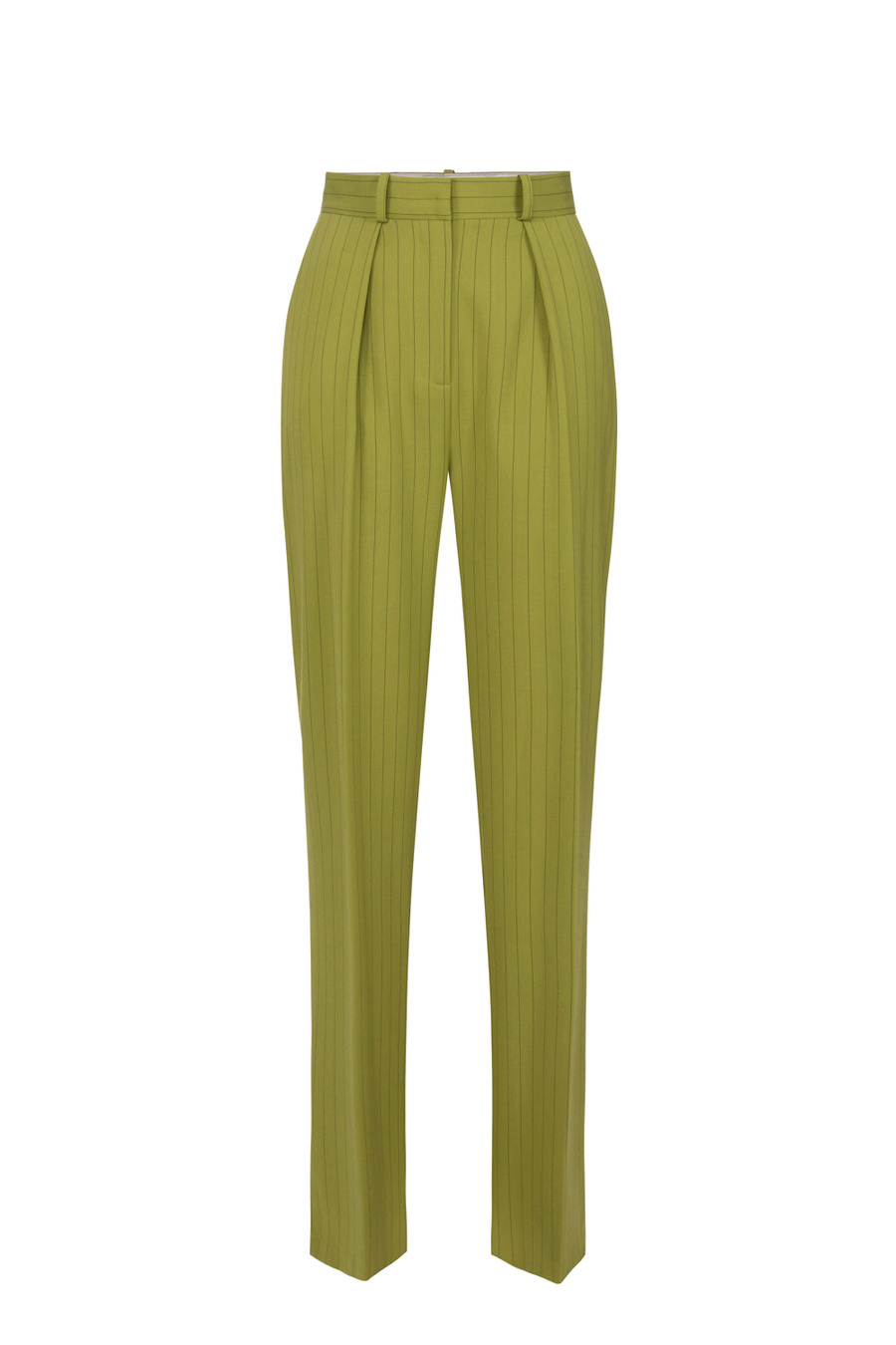Pantalone dritto in fresco lana gessato - Elisabetta Franchi® Outlet