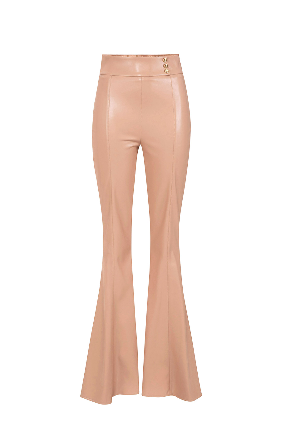 Palazzo trousers in synthetic material - Elisabetta Franchi® Outlet